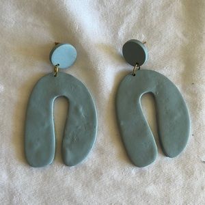Handmade clay earrings never worn!